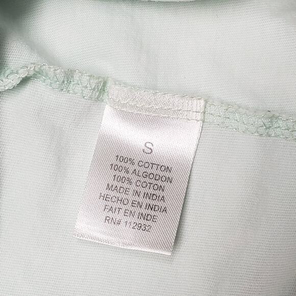 Exist Destin Tank Top S | Coastal Mint Cotton | Boho Looped Trim Beachwear - Picture 5 of 6